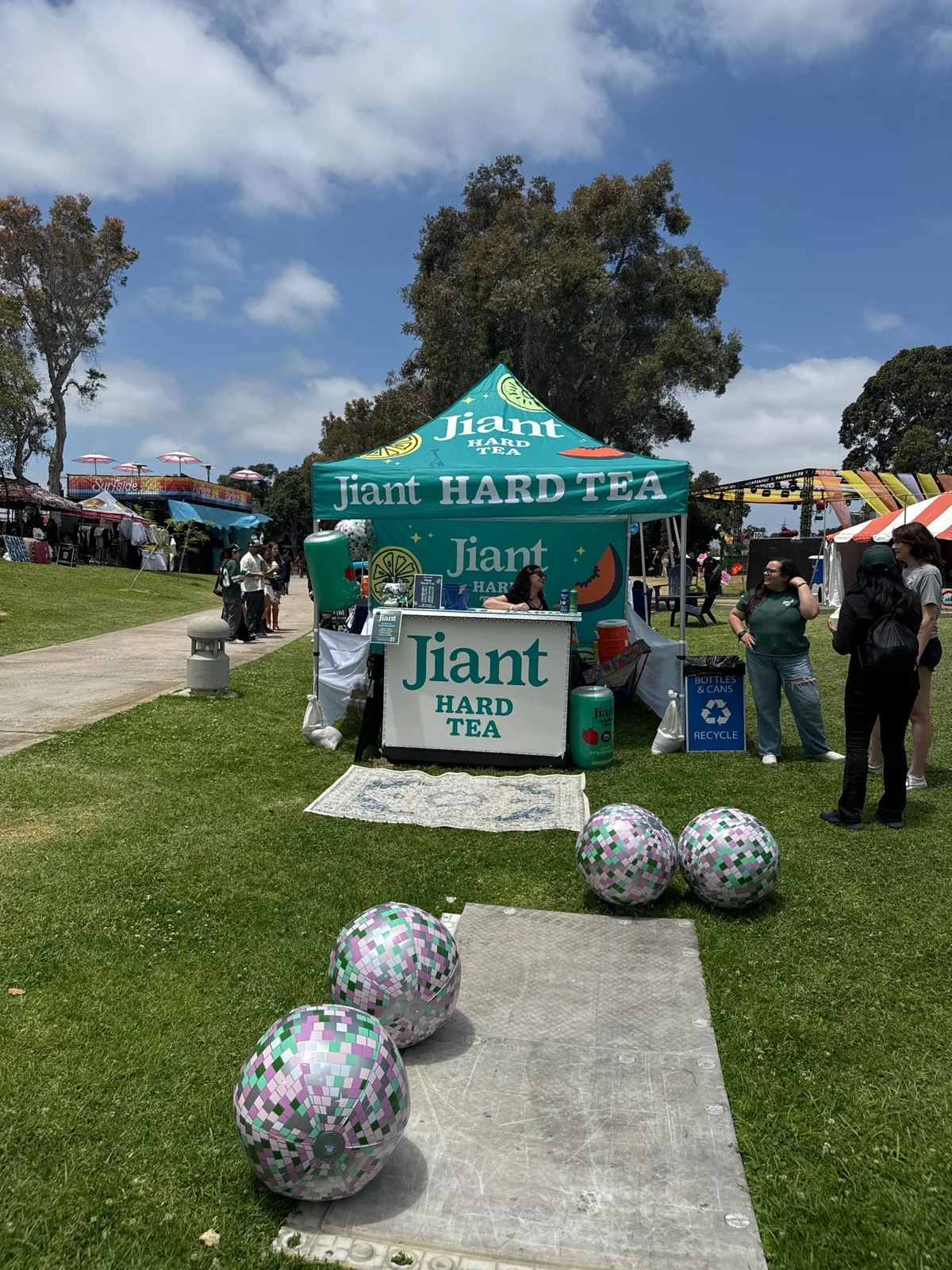 Jiant Hard Tea festival tent
